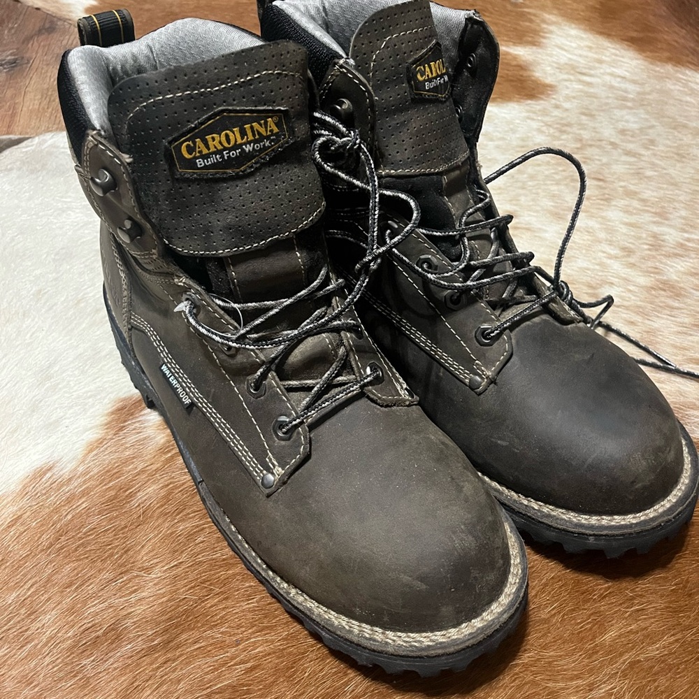 Carolina Men's Grey Work Boots